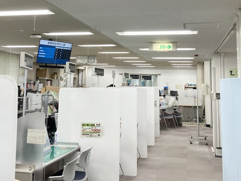 松本市役所様 窓口カウンター